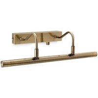 Netlighting LED 1 Light Picture Wall Light c w Dimmer Switch Antique Brass in Gold