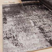 Kukoon Black White Abstract Soft Chenille Washable Living Room Area Rug | Size: 80 cm x 300 cm