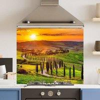 Choose Your Print Premium Italian Field 6mm Glass Toughened Kitchen Splashback | Size: 900mm x 750mm