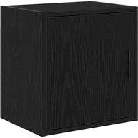 Berkfield Home Garage Wall Cabinet Black Engineered Wood