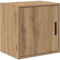 Berkfield Home Garage Wall Cabinet Artisan Oak Engineered Wood in Brown