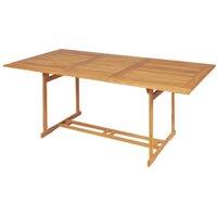 Berkfield Home 9 Piece Garden Dining Set Solid Teak Wood in Brown