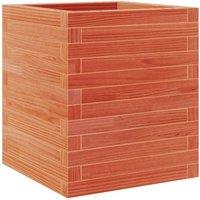 Berkfield Home Garden Planter Wax Brown 40x40x46 cm Solid Wood Pine | Size: 40 x 40 x 46 cm