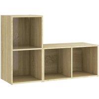 Berkfield Home TV Cabinets 2 pcs Sonoma Oak 72x35x36.5 cm Engineered Wood in Brown
