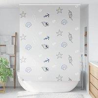 Berkfield Home Shower Roller Blind with Cassette 150x240 cm Fabric Width 146 cm in Light Grey