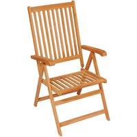 Berkfield Home Reclining Garden Chairs 8 pcs Solid Teak Wood in Brown