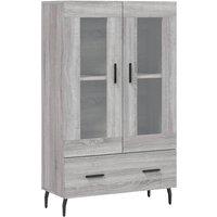 Berkfield Home Highboard Grey Sonoma 69.5x31x115 cm Engineered Wood