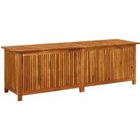 Berkfield Home Garden Storage Box 175x50x58 cm Solid Acacia Wood in Brown | Size: 175 x 50 x 58 cm