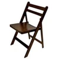 EONLION 1pcs Wooden Folding Chair, Garden Chairs, Bedroom Chair in Brown