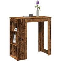 Berkfield Home Bar Table with Racks Old Wood 102x50x103.5 cm Engineered Wood in Brown