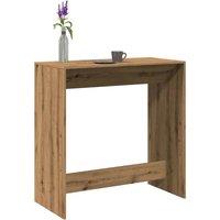 Berkfield Home Bar Table Artisan Oak 102x50x103.5 cm Engineered Wood in Brown