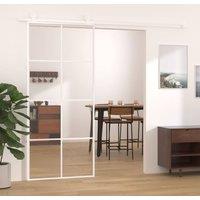 Berkfield Home Sliding Door ESG Glass & Aluminium 90x205 cm White
