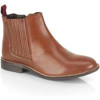 Silver Street London Women's Faith Leather Chelsea Boots in Tan | Size: 6