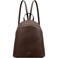 Paul Costelloe Women's 'Panoma' 100% Real Leather Rucksack in Dark Brown