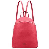 Paul Costelloe Women's 'Panoma' 100% Real Leather Rucksack in Dark Pink