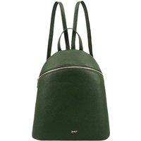 Paul Costelloe Women's 'Panoma' 100% Real Leather Rucksack in Dark Green