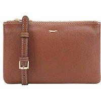 Paul Costelloe Women's 'Triplet' 100% Real Leather Cross Body Bag in Brown