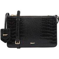 Paul Costelloe Women's 'Colmar' 100% Real Leather Cross Body Bag in Jet Black