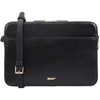 Paul Costelloe Women's 'Kouti' 100% Real Leather Cross Body Bag in Jet Black