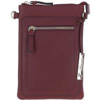 Ashwood Leather Women's Real Leather Crossbody Smart Phone Bag in Wine