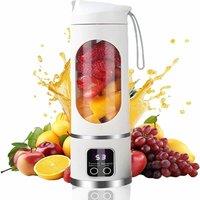 VOGREX White Portable USB Rechargeable Juicer Cup Electric Mixer