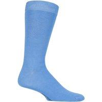 SOCKSHOP Men's 1 Pair Colour Burst Bamboo Socks with Smooth Toe Seams in Bright Blue | Size: 7-11