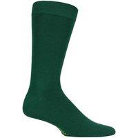 SOCKSHOP Men's 1 Pair Colour Burst Bamboo Socks with Smooth Toe Seams in Bottle Green | Size: 12-14