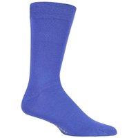 SOCKSHOP Men's 1 Pair Colour Burst Bamboo Socks with Smooth Toe Seams in Purple | Size: 12-14