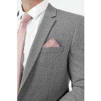 Maya Deluxe Men's Satin Tie Pocket Square Set in Pink