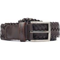 V.GAN Men's Vegan Weave 3.5Cm Belt in Brown | Size: Large