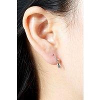 Outrage London Women's Silver tulip hook earrings | Size: Small