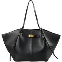 MODISHION Women's Winged PU Leather Tote Bag in Black