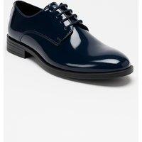SIRRI Boy's Kids' Derby Patent Lace Up Formal Shoes in Navy | Size: 2