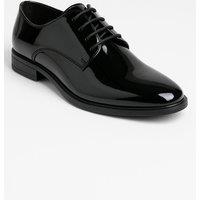 SIRRI Boy's Kids' Derby Patent Lace Up Formal Shoes in Black | Size: 6.5