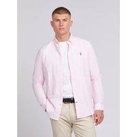 U.S. POLO ASSN. Men's Oxford Shirt in Pale Pink | Size: 2XL
