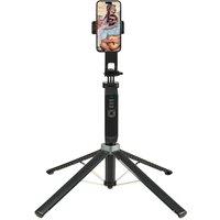 Living and Home Wireless Extendable Mobile Phone Selfie Stick Tripod with 2 Fill Lights in Black