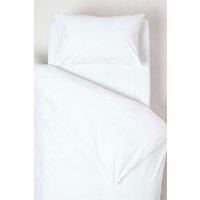 Homescapes Cotton Cot Bed Duvet Cover Set 200 Thread Count in White