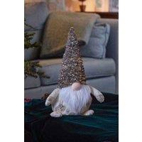Marco Paul 30cm Christmas Champagne Gonk Decoration in Rose Gold
