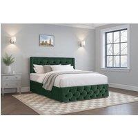 Comfi Beds Plush Divan Bed & Mattress, 26 Chesterfield HB FB & 2 Drawers in Emerald | Size: Super King