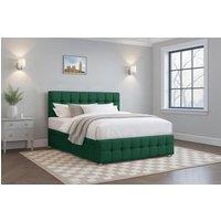 Comfi Beds Plush Divan Bed with Mattress, 26" Cube HB & FB, 2 Drawers in Emerald | Size: Single