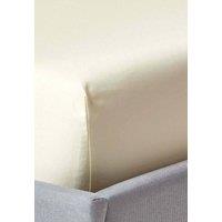 Homescapes Egyptian Cotton Fitted Sheet 12 inch 1000 Thread Count in Cream | Size: Small Double Fitted