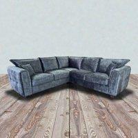 SNUG FURNITURE BIRMINGHAM LTD Serena Large Corner Sofa Full-Back in Black