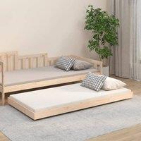 Berkfield Home Bed Frame without Mattress 75x190 cm Small Single Solid Wood Pine in Brown