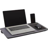 Havendro Portable Laptop Tray Soft Cushion Mouse Pad Holder Carry Handle in Grey
