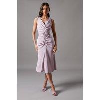 Coast Women's Ruched Vee Dress in Lilac | Size: 18