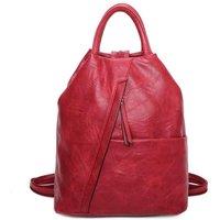 Fontanella Fashion Women's Shira PU Convertible Backpack in Red