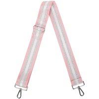 Fontanella Fashion Women's Three-Tone Silver Sparkle Canvas Adjustable Strap in Pink