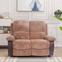 Comfy Living Ltd Fabric Jumbo Cord 2 Seater Sofa in Brown