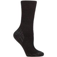 Iomi Men's Diabetic Wool Walking Socks | Extra Wide Cushioned Hiking Socks in Black | Size: 9-11