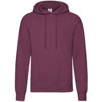 Fruit of the Loom Men's Hooded Sweatshirt Hoodie in Burgundy | Size: Medium